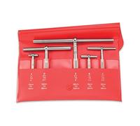 Starrett S229GZZ- Calibre telescópico con 1 juego de brazo telescópico, 1/2" - 6" rango, 2-3/8 y 3-1/4" longitud de mango (5 piezas)