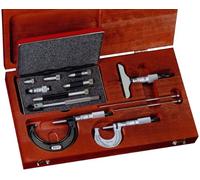 Starrett S906MZ Specialty Micrómetro Juego de herramientas, tope de trinquete, métrico