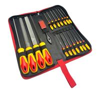 Starrett SEF-19 - Juego de limas de ingeniero para madera, metal y otros materiales, 19 piezas