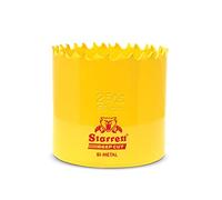 Starrett Sierra perforadora de corte profundo DCH0256 bimetálica resistente con dientes extra cobalto HSS - para metales, madera, hierro fundido, fibra de vidrio, materiales plásticos - 59 mm