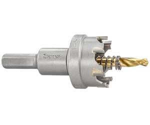 Starrett SM033 Corona con dientes de meta duro para chapas de metal, 33 mm