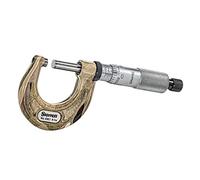 Starrett T436.1XRL-1 Micrometro Exterior, Ratchet Stop, Lock Nut, Carbide Faces, 0-1" Range, 0.0001" Graduación, +/-0.00005" Precisión