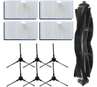 StarRing 11 cepillos laterales de rodillo principal HEPA filtros de repuesto para aspiradora Cleanova W11, accesorios de repuesto