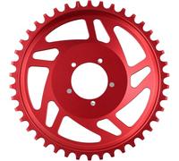StarRing Anillo de cadena para bicicleta eléctrica 42T, cadena de aleación de aluminio de repuesto para Bafang para octogonal para motor Ebike-BBSHD piezas de repuesto para bicicleta eléctrica (rojo)