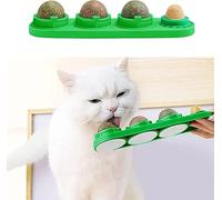 STARROAD-TIM Catnip Balls Catnip Toy for Cats Rotatable Edible Balls Natural Healthy Self-Adhesive Catnip Edible Balls