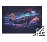 Starry Balena Puzzle 1000 Piezas De Cartón Grueso Juego De Rompecabezas En Paquete Anti Estrés Adultos para Decoración De Pared como Regalo Original 38x26cm/1000pcs