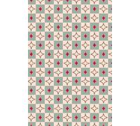 Starry Christmas Notebook: 6x9" Lined Journal in Festive Colors with Checkers and Stars