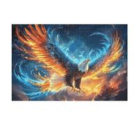 Starry Colorful Blue Tigre Puzzles 1000 Piezas Impossible 3D Ultra Difícil Animal Pet Wildlife Rompecabezas para Adultos Desafío Intelectual Estera Portátil DIY Moderno Creativo 1000 PCS