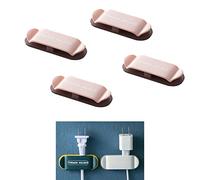 STARRY G 4 Piezas Soporte de almacenamiento de pared para enchufe de alimentación, gancho para sujetar cables, soporte para colgar la gestión de cables, organizador de cables para afeitadora - P