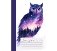 Starry Galaxy Owl - Mystische Sternen-Eule im kosmischen Nachtlook | Inspirierende Geschenkidee: Ein verträumtes Starry Galaxy Owl Notizbuch mit ... Fantasy-Liebhaber und ästhetische Geschenke.