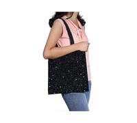 Starry In The Night Sky Canvas Bag Reusable Tote Grocery Shopping Bags Tote Bag 36x41 Cm