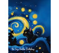 Starry Night Black Cat - 8” x 10” Lined Notebook | 70 Sheets | Magical Cat Design: A dreamy lined notebook with 70 sheets and a celestial black cat ... writing, school notes, or gift-giving