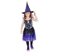 Starry Night Disfraz de Bruja Niña Brujas de Halloween Disfraz Niño