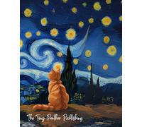 Starry Night Ginger Cat Notebook - 8” x 10” Lined Journal | 70 Sheets | Cat Lover Design: A dreamy lined notebook with 70 sheets and a celestial ... writing, school notes, or gift-giving
