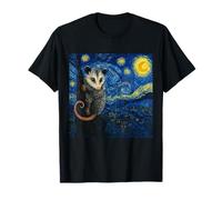 Starry Night Opossum Van Gogh Possum Camiseta