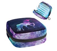 Starry Sky Galaxy Unicorn - Bolsa de almacenamiento portátil para servilletas sanitarias, Varios colores, 4.7x6.6x6.6 in/12x17x17 cm