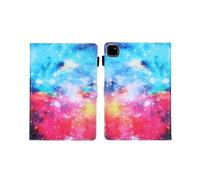 (Starry Sky, Multicolor) For iPad Pro 11 (2024) Case Pattern Printing Card Slots Leather Tablet Cover - Dream Butterfly