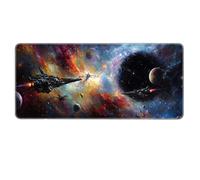 Starry Sky Sci-Fi Mouse Pad XXL Large Gaming Mouse Pad Gamer Decor Setup Keyboard Mat for Work Game Office Home