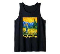 Starry Style Golfer Art Golf Course Camiseta sin Mangas