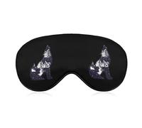 Starry Wolf Soft Eye Mask Cover Eficaz Sombreado Blindfold Comfort Sleep Mask con correa elástica ajustable