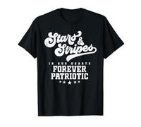Stars and Stripes in Our Hearts Camiseta gráfica económica