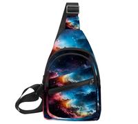 Stars Nebula - Bolso cruzado con correa de hombro ajustable, bolsa de hombro para hombres y mujeres, mochila bandolera para viajes, ciclismo, trabajo, deportes, Multicolor 12, 11.8x7x1.5in/30x18x4cm