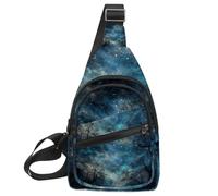 Stars Nebula - Bolso cruzado con correa de hombro ajustable, bolsa de hombro para hombres y mujeres, mochila bandolera para viajes, ciclismo, trabajo, deportes, Multicolor 11, 11.8x7x1.5in/30x18x4cm