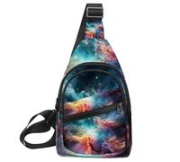 Stars Nebula - Bolso cruzado con correa de hombro ajustable, bolsa de hombro para hombres y mujeres, mochila bandolera para viajes, ciclismo, trabajo, deportes, Multicolor 18, 11.8x7x1.5in/30x18x4cm