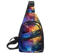 Stars Nebula - Bolso cruzado con correa de hombro ajustable, bolsa de hombro para hombres y mujeres, mochila bandolera para viajes, ciclismo, trabajo, deportes, Multicolor 14, 11.8x7x1.5in/30x18x4cm