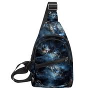 Stars Nebula - Mochila bandolera ajustable para viajes, senderismo, Multicolor 12, 11.8x7x1.5in/30x18x4cm