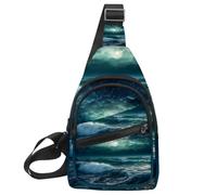 Stars Nebula Sling Lateral, Mochila cruzada, Multicolor 08, 11.8x7x1.5in/30x18x4cm