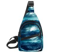 Stars Nebula Sling Lateral, Mochila cruzada, Multicolor 09, 11.8x7x1.5in/30x18x4cm