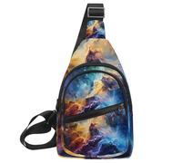 Stars Nebula Sling Lateral, Mochila cruzada, Multicolor 13, 11.8x7x1.5in/30x18x4cm