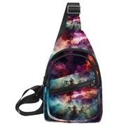 Stars Nebula Sling Lateral, Mochila cruzada, Multicolor 19, 11.8x7x1.5in/30x18x4cm