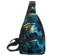 Stars Nebula Sling - Mochila, Multicolor 11, 11.8x7x1.5in/30x18x4cm
