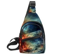 Stars Nebula Sling - Mochila, Multicolor 14, 11.8x7x1.5in/30x18x4cm