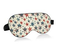 Stars of The American Flag Travel Essential - Cubreojos opacos con banda elástica ajustable, máscara de ojos opaca para motel para tren de viaje