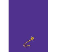 Stars sketchbook 8.5"×11.5" for women and men, 1 pack 100 sheet notebook drawing pad for both boys and girls.