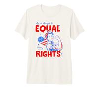 Stars Stripes and Equal Rights 4th of July Women's Rights Camiseta Premium