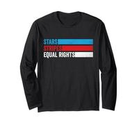 Stars Stripes And Equal Rights Derechos de las mujeres 4 de julio Manga Larga