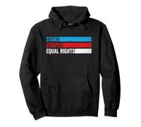 Stars Stripes And Equal Rights Derechos de las mujeres 4 de julio Sudadera con Capucha
