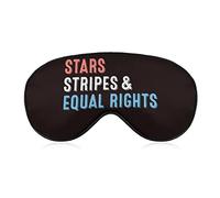 Stars Stripes and Equal Women's Rights Sleep Masks Eye Cover Blackout con correa elástica ajustable Night Blindfold para mujeres, hombres, yoga, viajes, siesta