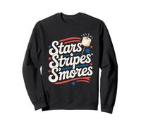 Stars Stripes S'Mores 4 de Julio Camping Sudadera