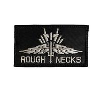 Starship Troopers Roughnecks Parche negro/blanco - divertido táctico militar moral bordado parche gancho cierre respaldo