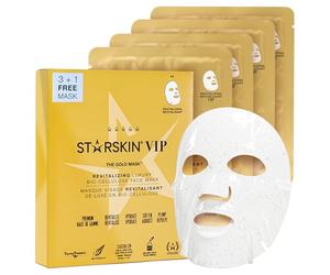 STARSKIN VIP Gold - Máscara facial de celulosa orgánica con coco, hidratante, cuidado de la piel coreana para todo tipo de pieles, 1 unidad