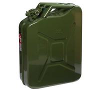 START - Bidón de Hierro para Combustible | Capacidad 20L | Homologado | Resistente | Medidas 45,5 x 35 x 15 cm, Verde, Hierro