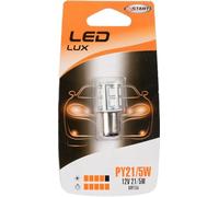 START Bombilla única PY21/5 W, 13 LED Naranjas Para Luces De Coche Bay15d De 12 V, 21/5 W