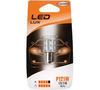 Start Bombilla única PY21W, 13 LED, naranja, para luces de coche de 12 V y 21 W BAU15s