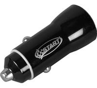 Start Cargador Negro para Encendedor de Cigarrillos para Coche, USB y USB-C, Salida DC 5 V - 2.1 máx., Control Inteligente