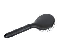 START Cepillo para caballos con mango ergonómico, cepillo para crines y cola, desenreda suavemente sin tirones - Accesorios para caballos de plástico resistente para un cuidado cómodo (negro)